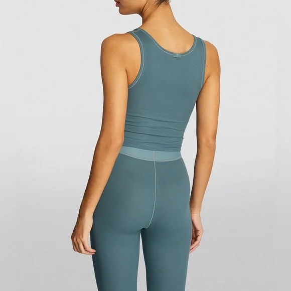 SKIMS COTTON RIB LEGGING KYANITE - Picture 4 of 9